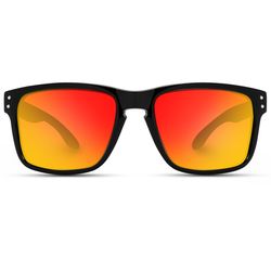 WearMe Pro Sunglasses Black Frame Red Lens