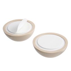 Ace 2-3/8 in. W Plastic Almond Wall Door Stop Mounts to wall 0 in.