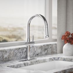 Kohler Kotor One Handle Polished Chrome Pull-Down Kitchen Faucet