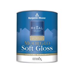 Benjamin Moore Regal Select Soft Gloss White Water-Based Paint Exterior 1 qt