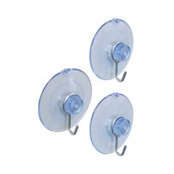 Crawford Medium Plastic Suction Cup 1.6 in. L 3 pk