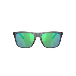 Costa Mainsail XL Sunglasses Men's Matte Gray Smoke Frame Green Mirror Lens Polarized