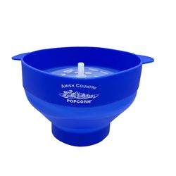 Amish Country Popcorn Blue 15 cups Air Microwave Popcorn Popper