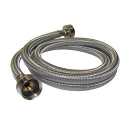 Plumb Pak 3/4 in. FHT X 3/4 in. D FHT 5 ft. Stainless Steel Washing Machine Hose