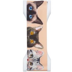 LoveHandle Multicolored Curious Cats Silicone Cell Phone Grip For All Mobile Devices