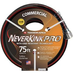 Teknor Apex NeverKink Pro 5/8 in. D X 75 ft. L Heavy Duty Contractor Grade Garden Hose