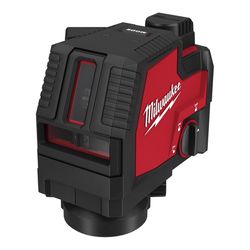 Milwaukee 2 beam Self Leveling Green Rechargeable Cross-Line Laser Kit 100 ft.