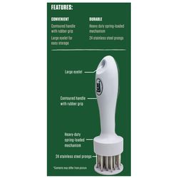 LEM White Stainless Steel Hand Held Tenderizer