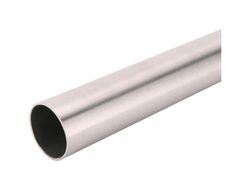 Knape & Vogt Pro HD 72 in. L X 1-3/8 in. D Brushed Nickel Steel Closet Rod