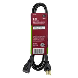 Ace Indoor 6 ft. L Black Extension Cord 16/3 SJO
