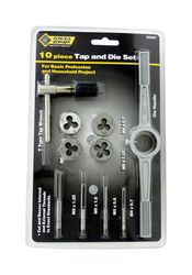 Steel Grip Metric M8-1.25, M4-0.7, M6-1.0, M5-0.8 Tap and Die Set