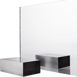 Plaskolite FABBACK Mirror Single Acrylic Mirror Sheet 23.75 in. W X 47.75 in. L X .118 in.