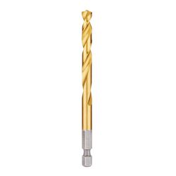 Milwaukee Shockwave 9/32 in. X 4-1/4 in. L Titanium Red Helix Drill Bit Hex Shank 1 pc
