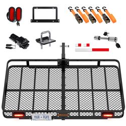 Mockins 72x36x6 XL Cargo Carrier w/ Lights & Plate Bracket Cargo Carrier Set 1 pk