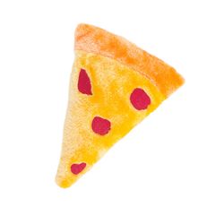 ZippyPaws NomNomz For Dog Yellow Plush Pizza Dog Toy 1 pk