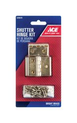 Ace 1.5 in. L Bright Brass Shutter Hinge 2 pk