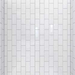 DreamLine QWALL-VS 76 in. H X 41-1/2 in. W X 50-54 in. L White Shower Backwalls Kit