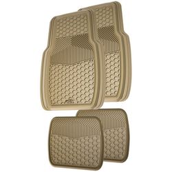 Custom Accessories Brown Rubber Auto Floor Mats 4 pk