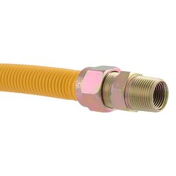 Eastman 3/8 in. Flare X 3/4 in. D FIP 36 in. Stainless Steel Gas Connector
