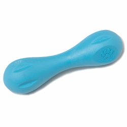 West Paw Zogoflex For Dog Blue Plastic Hurley Bone Chew Dog Toy Extra Small 1 pk