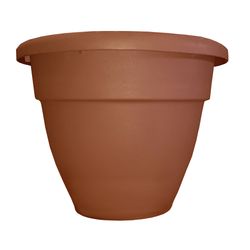 Akro-Mils 10.13 in. H X 12.75 in. D Plastic Caribbean Planter Clay