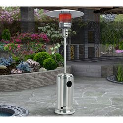 UCO 38000 BTU Propane Stainless Steel Freestanding Patio Heater