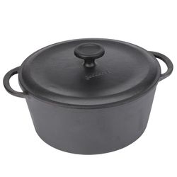 Good Cook Cast Iron Dutch Oven 12 in. 5 qt Black