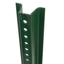 American Posts 1 in. H X 2.25 in. W X 6 ft. L 12 Ga. Powder Coated Green steel Delineator Fence Post