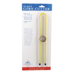 Harold Import Yellow Stainless Steel Corn Cutter