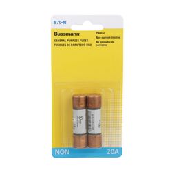 Bussmann 20 amps One Time Fuse 2 pk