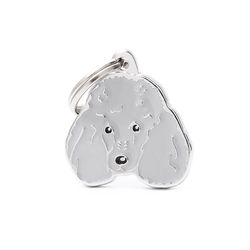 MyFamily Friends Gray New Poodle Metal Dog Pet Tags