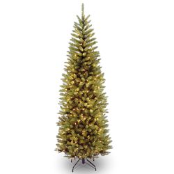 National Tree Company 7-1/2 ft. Pencil Incandescent 350 ct Kingswood Fir Christmas Tree