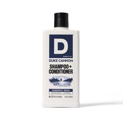 Duke Cannon Midnight Swim Sandalwood + Lavender Scent Shampoo Plus Conditioner 14 oz 1 pk