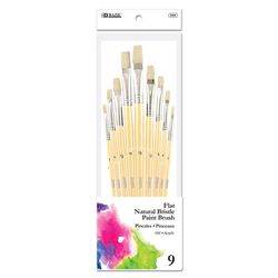 Bazic Products Flat Paint Brush Set