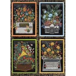 Cobble Hill Floral Objects Jigsaw Puzzle 1000 pc