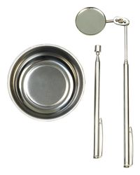Steel Grip Silver Magnetic Tool Set 1 lb. pull 3 pc