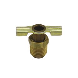 Milton Brass/Steel Drain Cock 1/4 in. MPT 2 pc