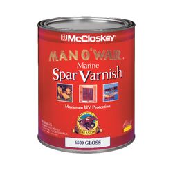 McCloskey Man O' War Gloss Clear Oil-Based Marine Spar Varnish 1 qt