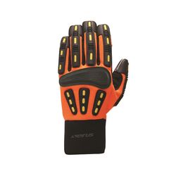 Seirus XXL Nylon / Spandex / Amara Work Impact Hi vis orange Impact Gloves
