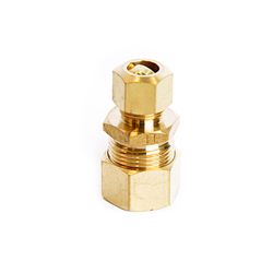 ATC 5/8 in. Compression X 3/8 in. D Compression Yellow Brass Union