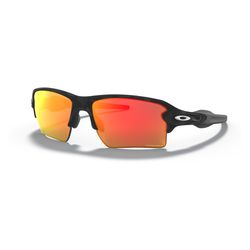 Oakley Flak Sunglasses Unisex Black Frame Ruby Red Lens