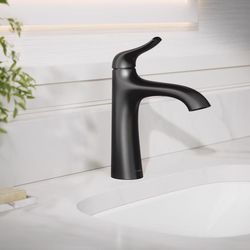 Sterling Endusk Matte Black Transitional Single-Handle Bathroom Sink Faucet 4 in.