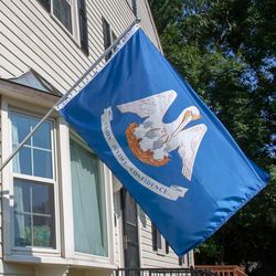 Valley Forge Louisiana State Flag 0 in. H X 3 ft. W X 5 ft. L