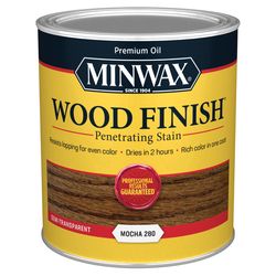Minwax Wood Finish Semi-Transparent Mocha Oil-Based Penetrating Wood Stain 1 qt
