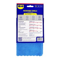WD-40 12 in. L X 12 in. W Microfiber Auto Cleaning Cloth 3 pk