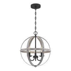 Westinghouse Stella Mira Antique Ash Gray 3 lights Chandelier