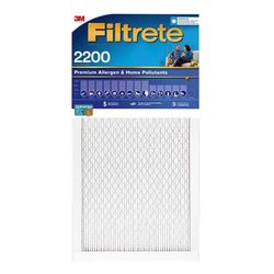 Filtrete 14 in. W X 20 in. H X 1 in. Polypropylene 2200 MPR Pleated Allergen Air Filter 1 pk