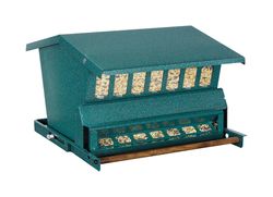 Woodlink Wild Bird 15 lb Steel Double-Sided Hopper Bird Feeder 1 ports