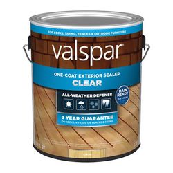 Valspar One-Coat Clear Water-Based Acrylic Transparent Deck and Concrete Sealer 1 gal