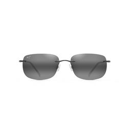 Maui Jim Ohai Sunglasses Unisex Gloss Black Frame Neutral Gray Lens Polarized